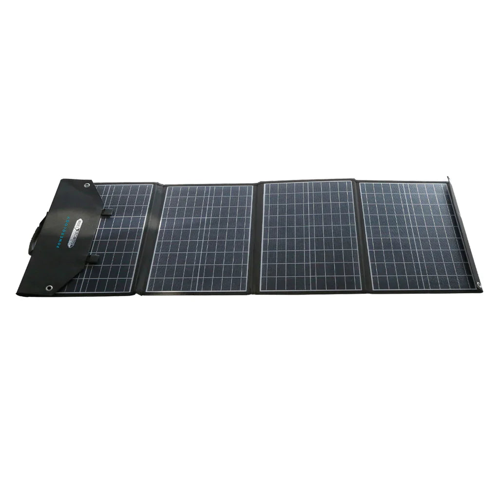Powerology 120W Universal Foldable Solar Panel - Tashqila Powerology 120W Universal Foldable Solar Panel - Tashqila